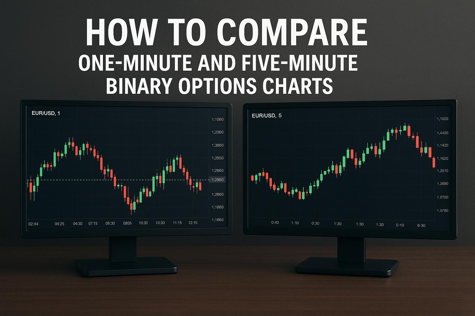 How to compare one minute and five minute binary options charts